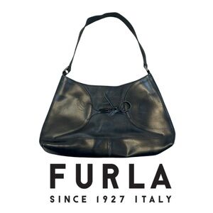 Furla Small Bow Knot Leather Shoulder/Clutch Bag